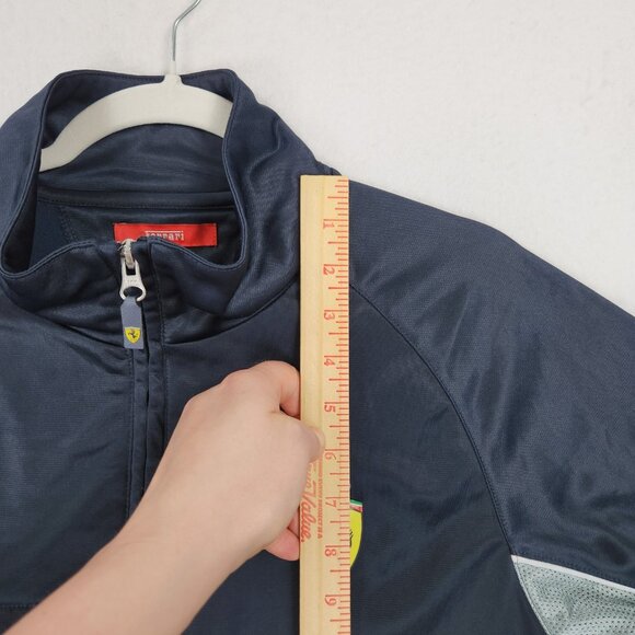 Ferrari Jacket Mens XL Navy Blue Full Zip Master Circle Of Fans Athletic Track - Picture 5 of 14